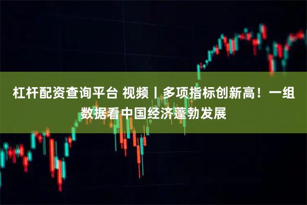 杠杆配资查询平台 视频丨多项指标创新高！一组数据看中国经济蓬勃发展